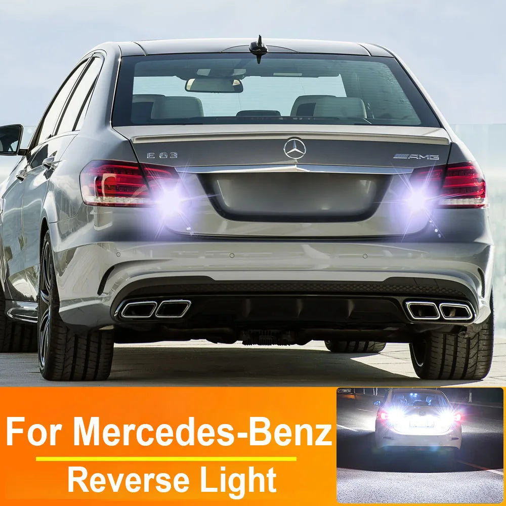 2-Piece LED Interior Light Kit for Mercedes Benz W212 W221 W176 W164 CL W16W T15 921 912 LED Canbus NO ERROR - Canbus...