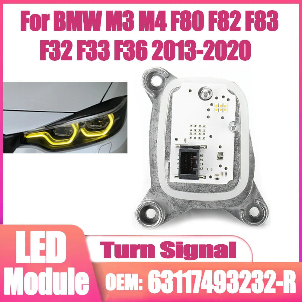 Turn Signal light LED Source Module OEM 63117493232-R Yellow Angel Eyes Module For BMW M3