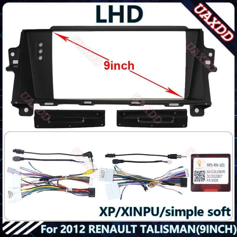 FOR RENAULT TALISMAN 9INCH LHD player Radio Android stereo Harness screens accessories nav
