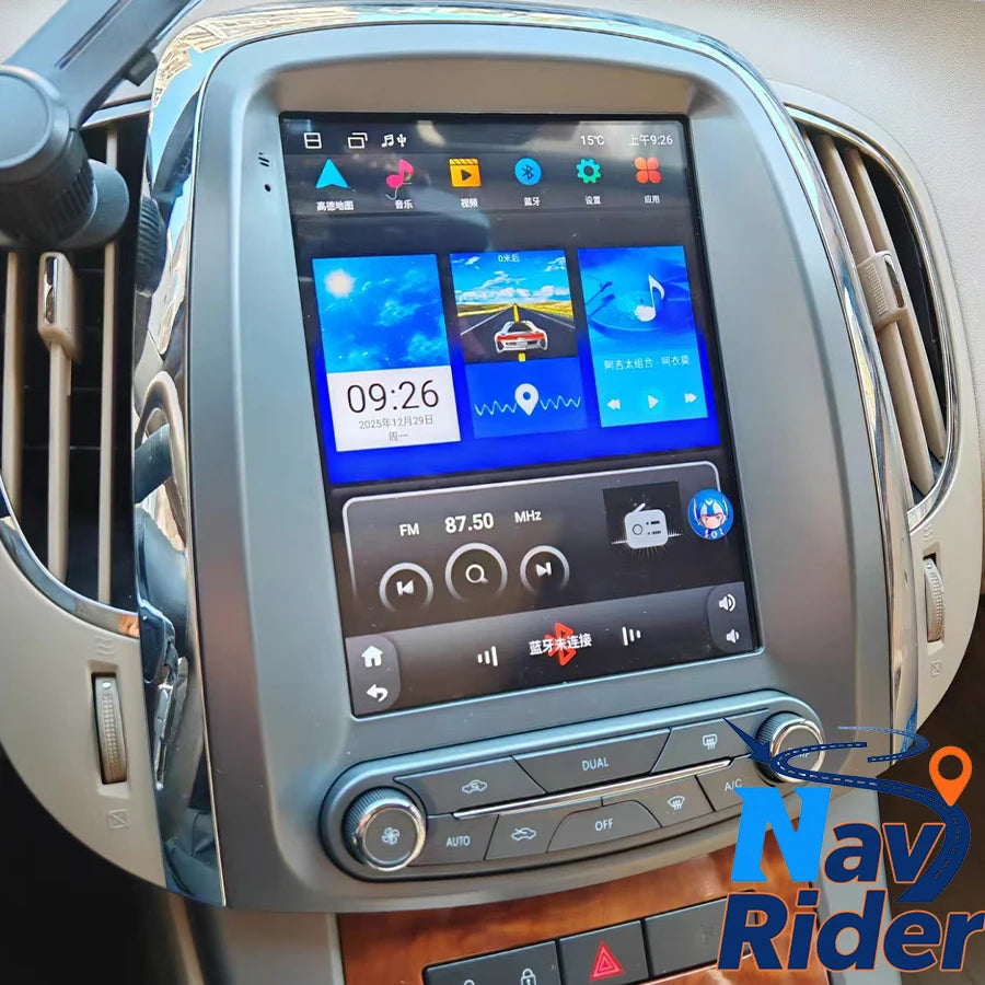 Carplay Car GPS Stereo Auto Radio 9.7" Head Unit For Buick Lacrosse GM Alpheon 2009-2012 A