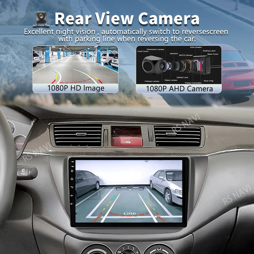 Android 16 For Mitsubishi Lancer 9 CS 2000 2003 2004-2010 2K QLED Stereo Car Radio Multime