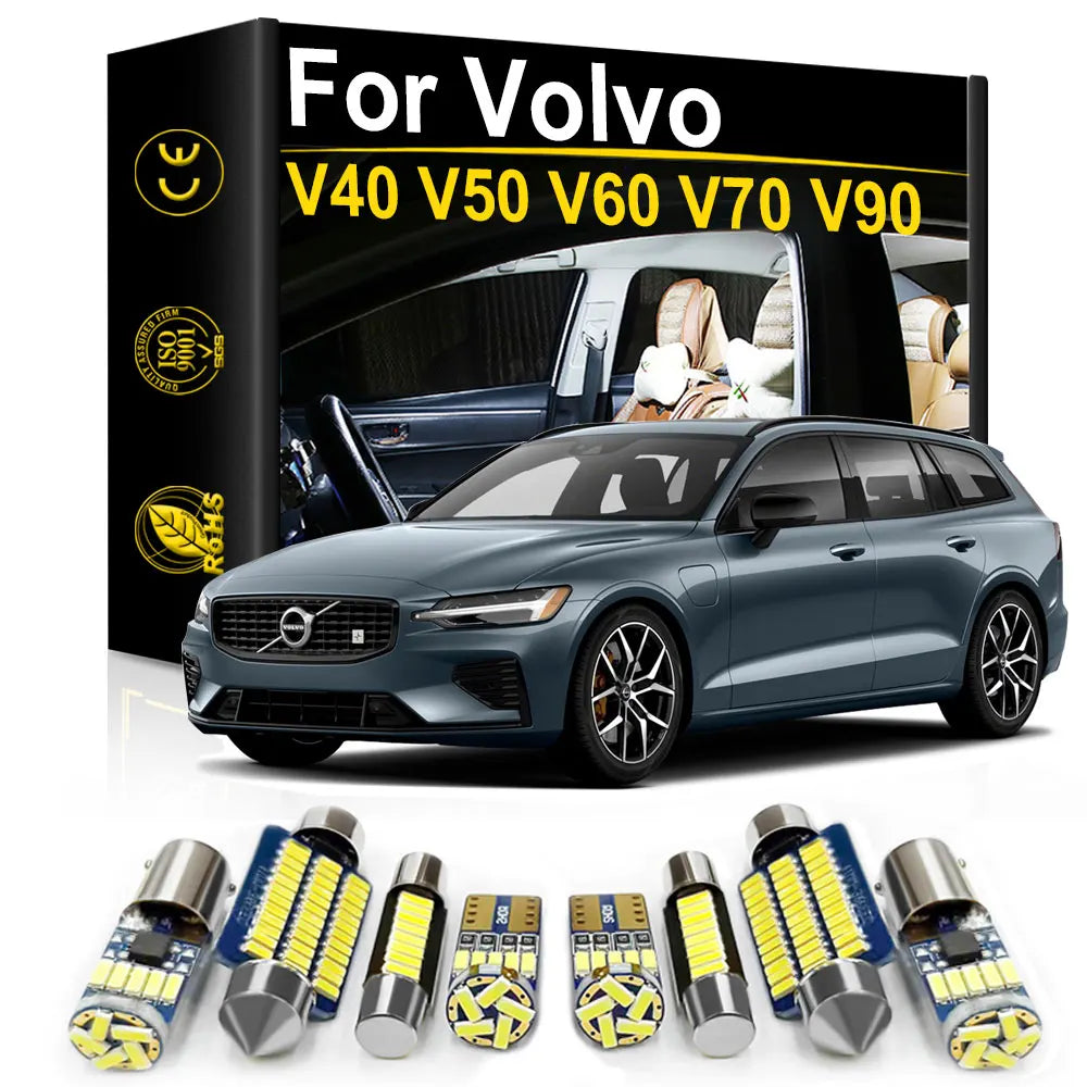 LED Interior Light Kit for Volvo V40 V50 V60 V70 V90 V 40 50 60 70 90 - Canbus Error-Free Bulbs | AUTOKITSHOP