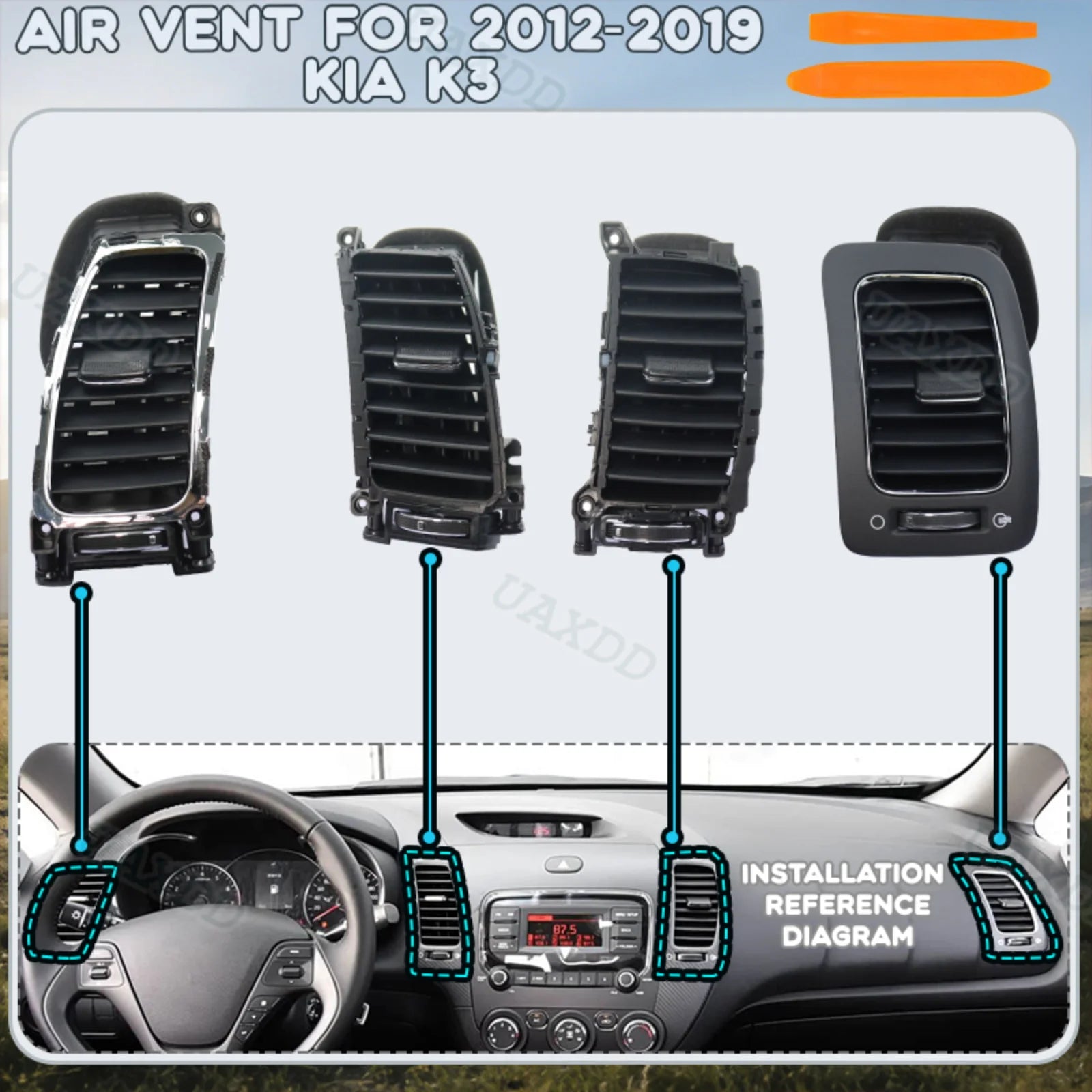 RGB - Ambient Light - for Kia K3 2012-2019 - Car Interior Lighting
