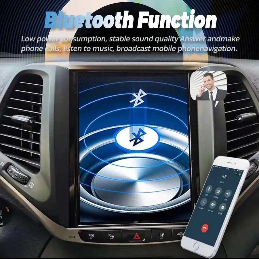 Vertical screen 10.4inch Navi Stereo Wireless CarPlay 8GB+128GB Car Multimedia video Playe