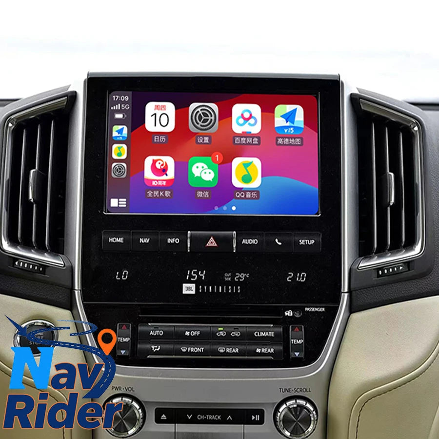 Car Multimedia Carplay 10" Navigation Radio Stereo Video Player Qled Screen For Toyota Lan | AUTOKITSHOP