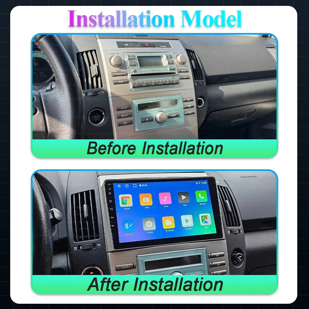 Android 16 Car Radio Stereo For Toyota Corolla Verso 2004 2005 2006 2007 2008 2009 Wireles | AUTOKITSHOP
