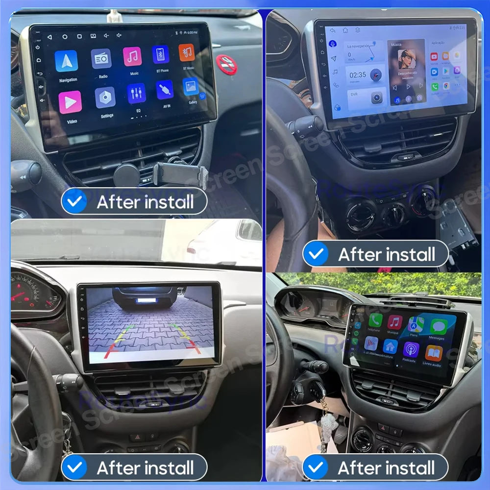 Android Gps Car Radio For Peugeot 2008 208 Series 2012 2013 2014 - 2018 Gps Multimedia Vid | AUTOKITSHOP