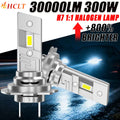 H7 LED Headlight Canbus Bulbs 6000K Plug And Play Turbo Fan Spotlight Automobile Lamp Wire