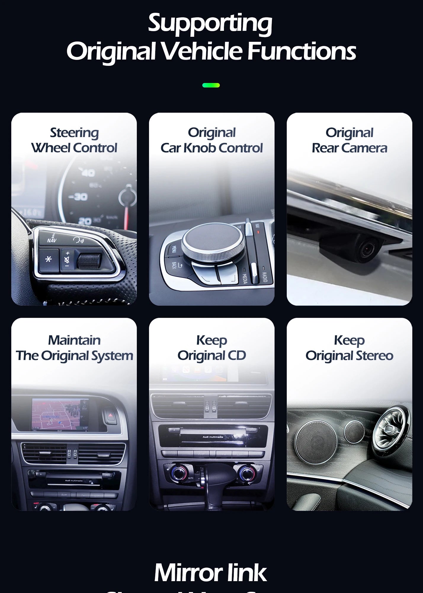 Original Car Style Car Radio For Audi A3 2013-2018 Android Auto QLED Screen Car Accessorie | AUTOKITSHOP