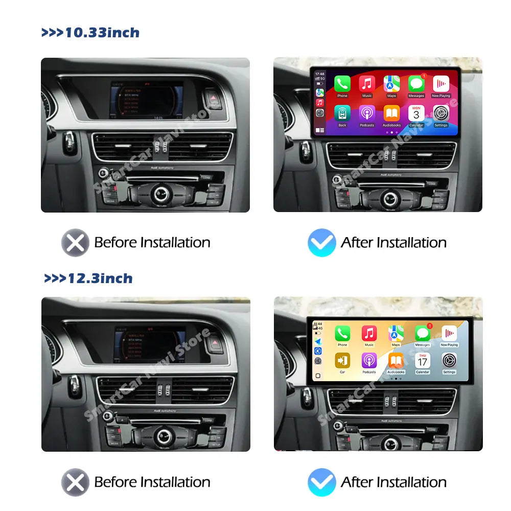 For Audi A4 B8 A5 2009 - 2016 Android 15 Wireless Carplay Car Radio Multimedia Player GPS