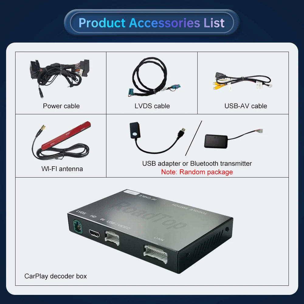 RoadTop Wireless CarPlay Android Auto for Mercedes Benz GLE & GLS-NTG5.0 2016-2018 with Mi | AUTOKITSHOP
