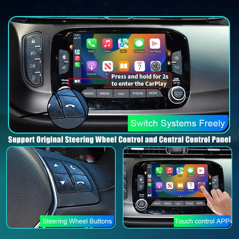 Newest Wireless Carplay Android Auto Mirror Link AirPlay Car Play Function for Alfa Giulie
