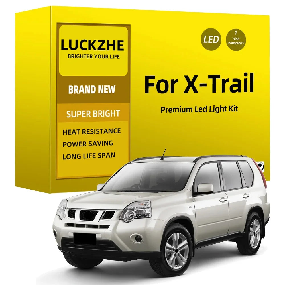 LED Interior Light Kit for Nissan X-Trail X Trail  XTRAIL T30 T31 T32 2001- 2016 - Canbus Dome Map Door Trunk Bulbs |...