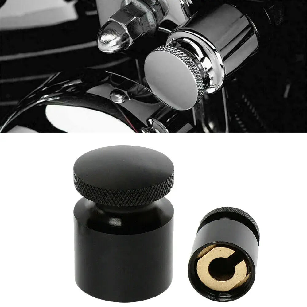 Motorcycle Aluminum Universal Choke Knob Cover For Harley Electra Glide Road King Sportster Kawa - Automotive LED Light