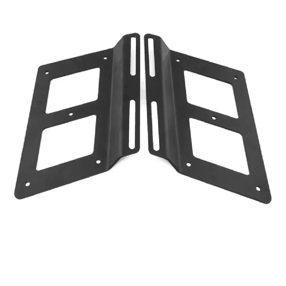 Universal Motorcycle Saddle Bags Mount Support Guards Side Bag Brackets for Harley Kawasaki Hond - Automotive LED Light