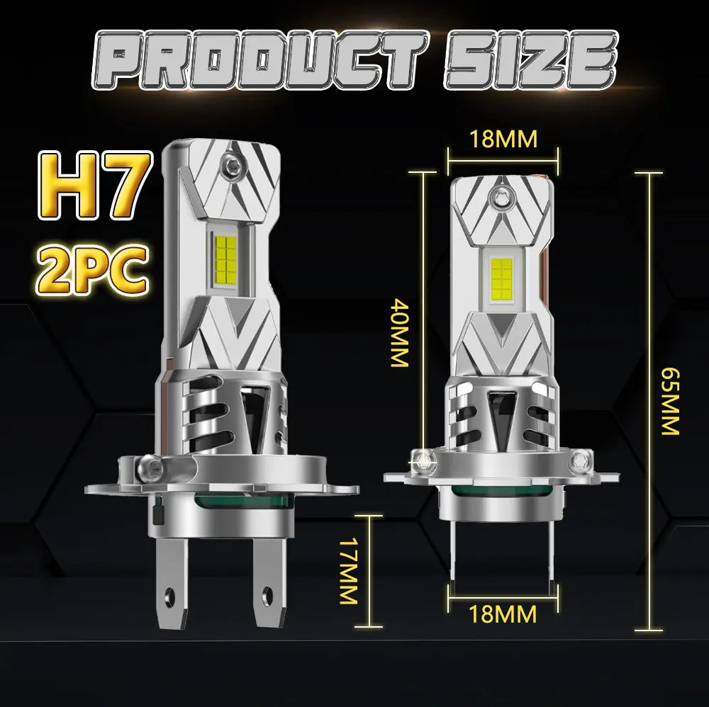 H7 LED Headlight Kit Mini Bulb 1000W 6000K 8054 Chip CSP for Car Headlamp 12V White Auto F