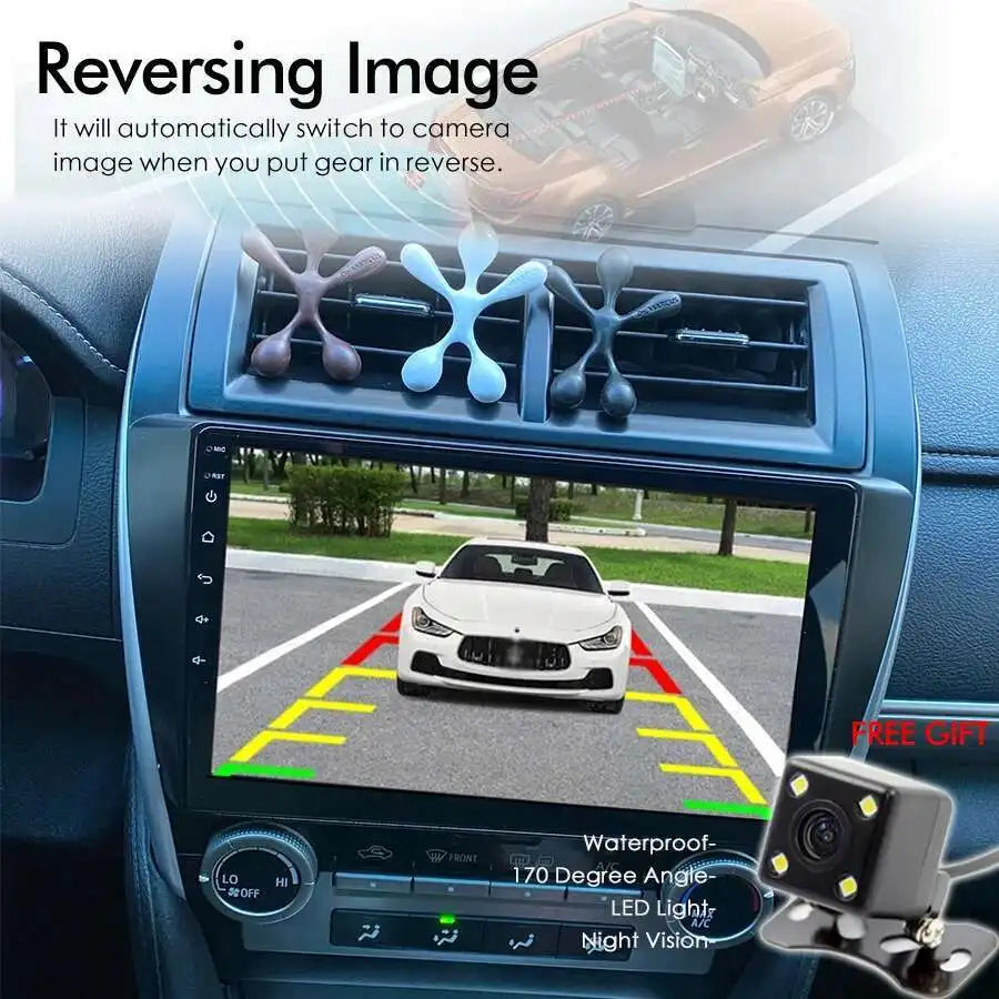 AI Voice Android 15 Car Radio For Toyota Camry 7 XV 50 55 2012 - 2014 GPS DSP CarPlay Ster