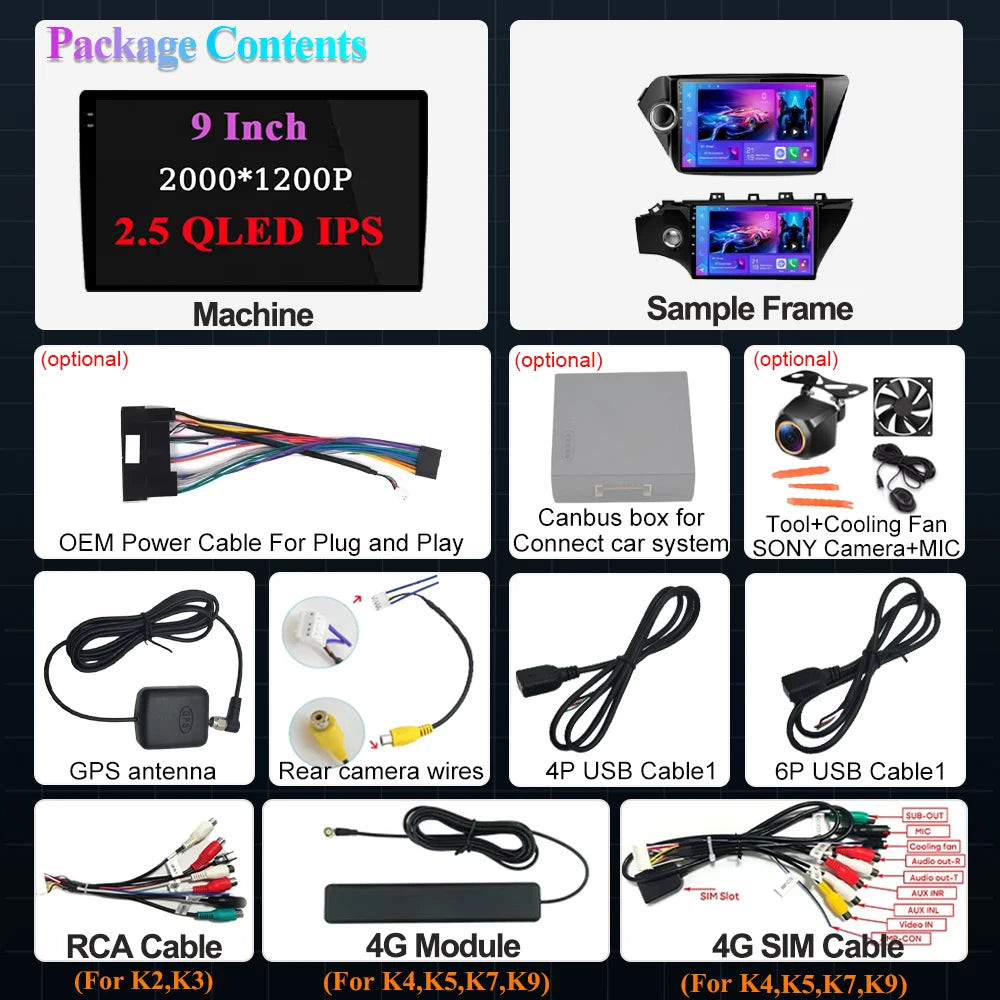 Android16 For Kia Rio 3 4 2011-2016 Car Radio Multimedia Video Player Navigation Stereo Gp | AUTOKITSHOP