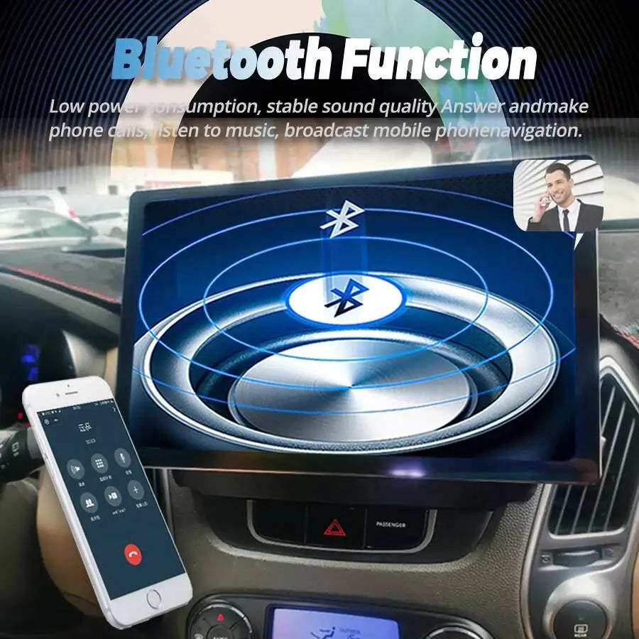 13.3" IPS Android 15 Car Stereo 8G+256GB for Hyundai Tucson IX35 Wireless Carplay 4G WIFI