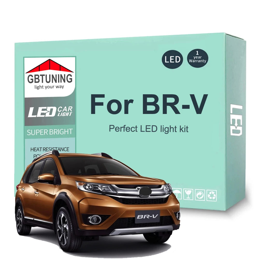 6-Piece LED Interior Light Kit for Honda BR-V BRV - Canbus Error-Free Bulbs | AUTOKITSHOP