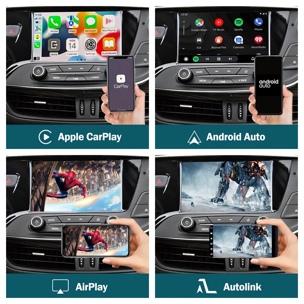 Wireless CarPlay for Buick ENVISION HMI 2.0 2014-2019 Regal LaCrosse Verano Android Auto M