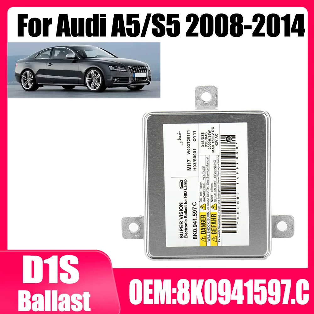 D1S Xenon Headlight Ballast For Audi A5/S5 2008 2009 2010 2011 2012 2013 2014 OEM 8K094159