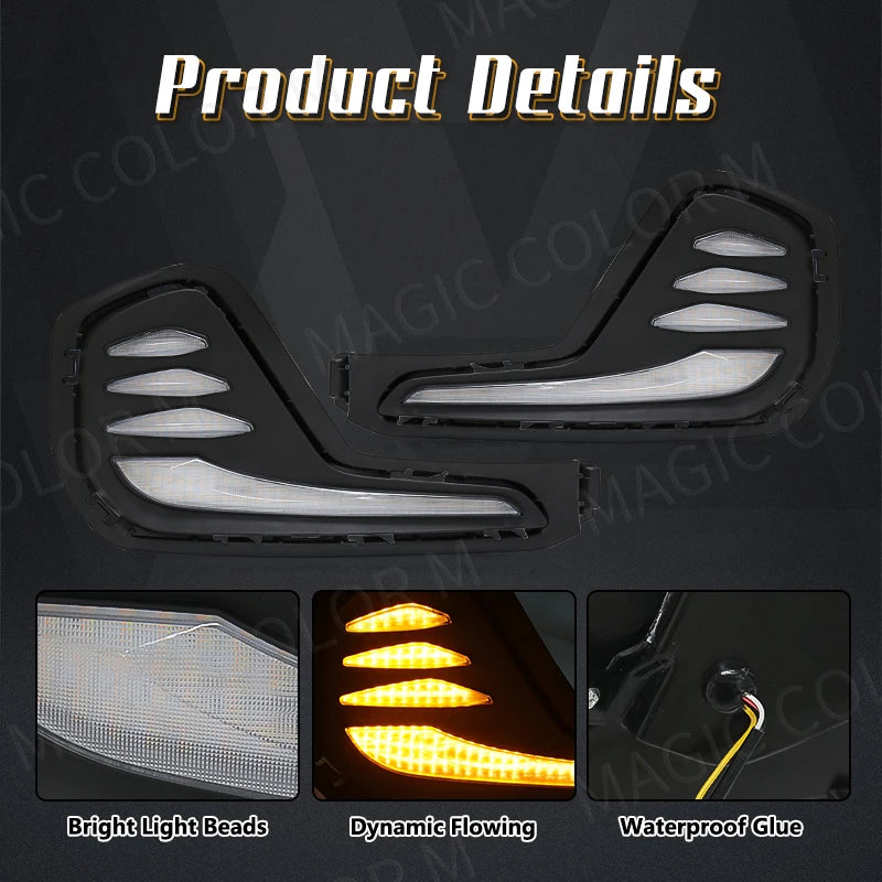 Set For Chevrolet Cavalier 2020 2021 2022 Daytime Running Lights Turn Signal Fog Lamp Cove | AUTOKITSHOP