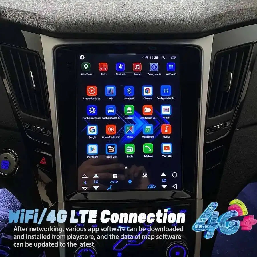 10.4" Screen Android 15 Car Radio For Hyundai Sonata 8 YF 2011-2015 GPS Navigation Multime | AUTOKITSHOP