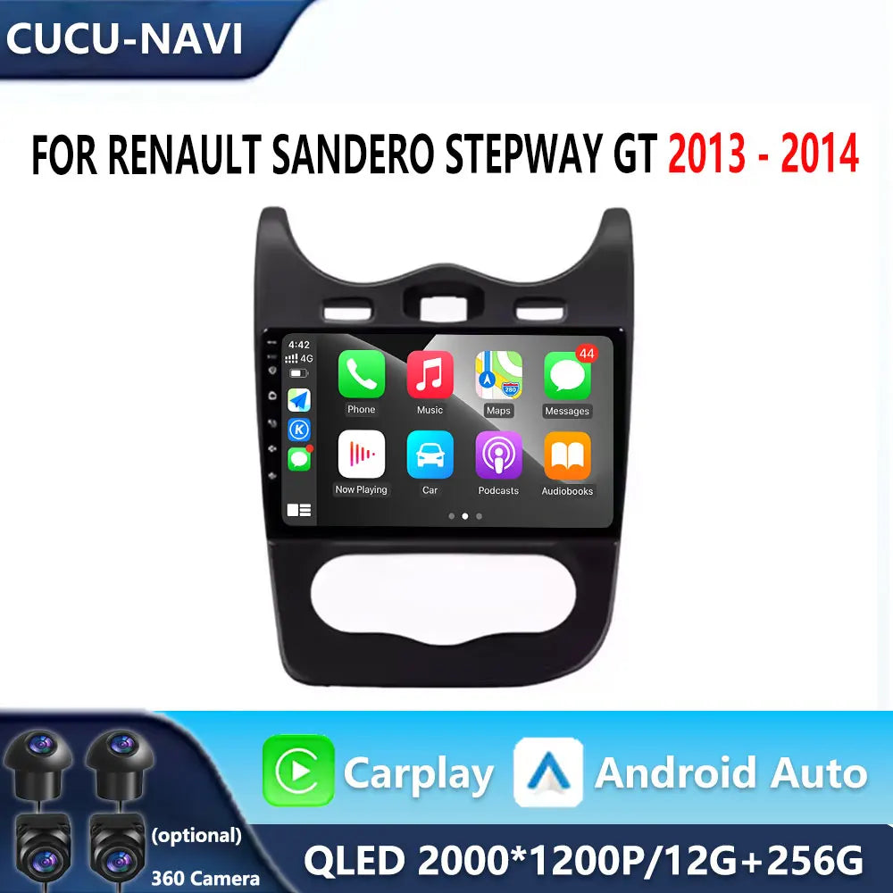 Wireless Carplay Car Radio Multimedia Video Player WiFi GPS Navigation For Renault Sandero | AUTOKITSHOP