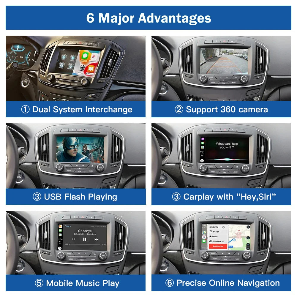 Carabc Wireless Carplay For Buick LaCrosse ENVISION Verano Regal opel insignia 2013-2017 L | AUTOKITSHOP