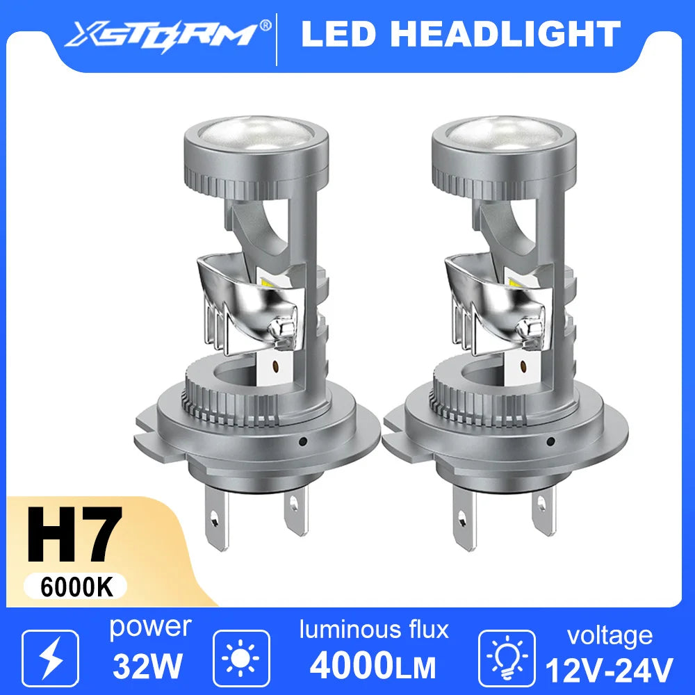 XSTORM H7LED Projector Lens Car Fog Lights 9005 9006 LED Headlight Fog Lights 32W 4000LM M