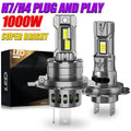 H4 LED Car Headlight Bulbs Ampoule Led H7 High Power 1000W Wireless Spotlights Automobile