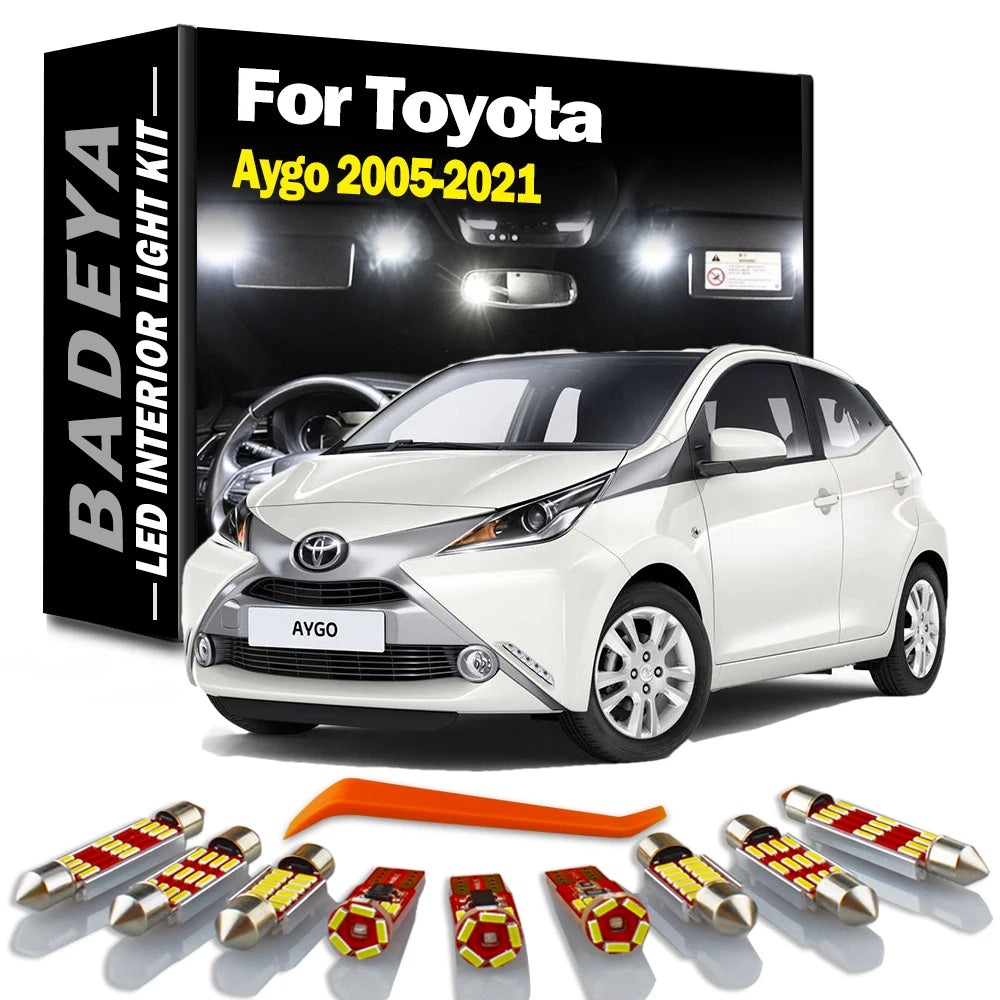 LED Interior Light Kit for Toyota 2005-2016 - Canbus Error-Free Interior Bulbs