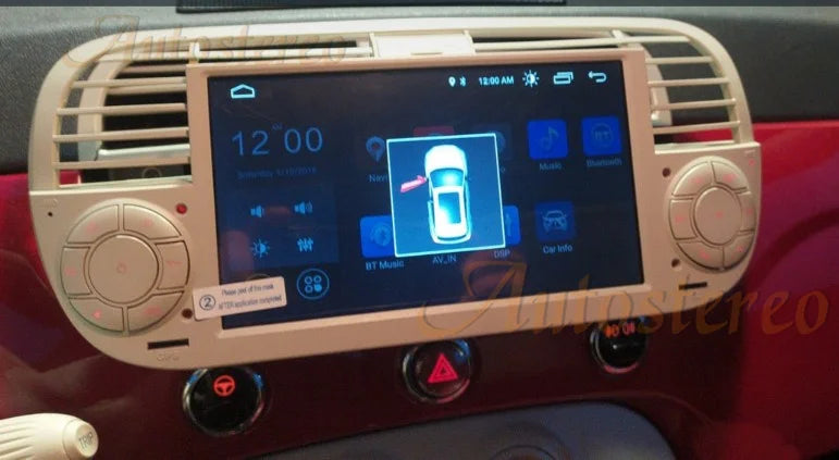 Carplay Android 13 Car GPS Navigation Head Unit For FIAT 500 2007-2014 Multimedia Player A