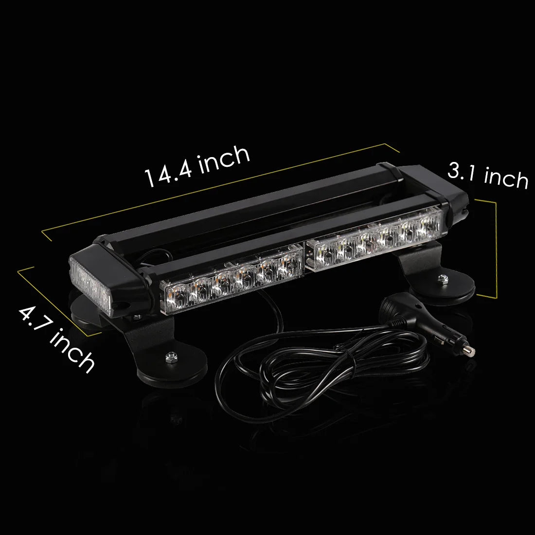 30 LED Bar Car Strobe Warning Light Flashing Police Lamp Auto Emergency Flasher For Vehicl | AUTOKITSHOP