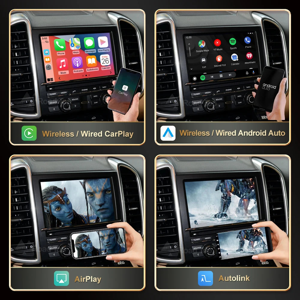 RoadTop Wireless CarPlay for Porsche Boxster 718 Macan Cayman Cayenne 911/918 PCM3.0 3.1 2