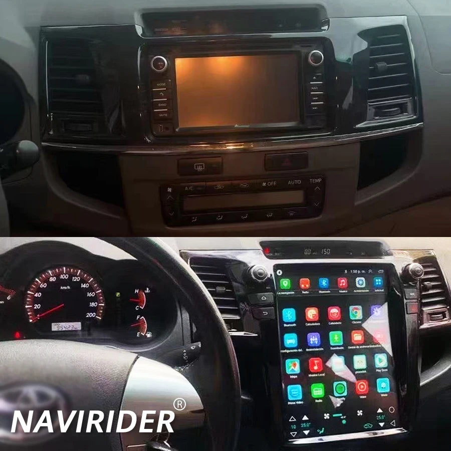 Navigation Wireless BT Carplay Qled Screen For Toyota Fortuner 2016-2020 Android 15 GPS Ca