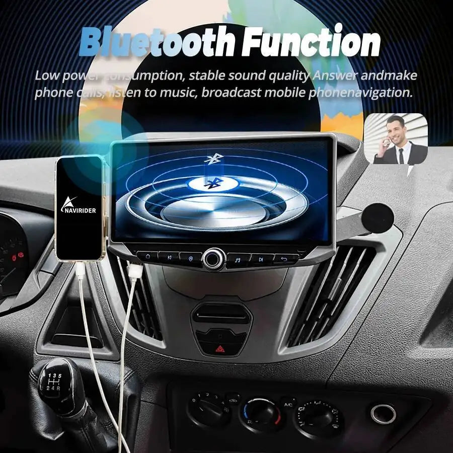 Multimedia Video Player GPS Navigation Car Radio For Ford Transit 2015 - 2018 Stereo Adjus