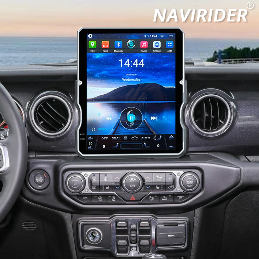 12.1inch Android Screen HeadUnit For Jeep Wrangler JL Gladiator Pickups JT 2018-2023 Multi