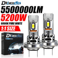 H7 LED Headlights 5200W 5500000LM Canbus No Error 9054 CSP Car Headlamp 1: 1 Size Mini Dio