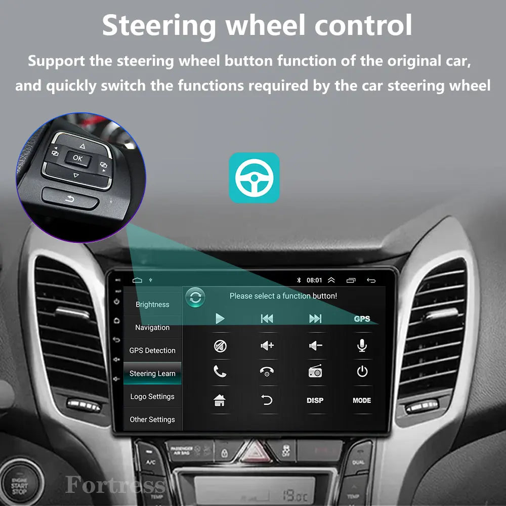 Android 16 Car Radio For Hyundai i30 2011 - 2017 Carplay Multimedia Video Player Auto Ster