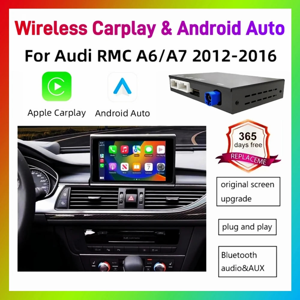 ANYFAR Wireless Carplay Android Auto Interface Retrofit Kits For Audi A6 C7 A7 2012-2016 R | AUTOKITSHOP