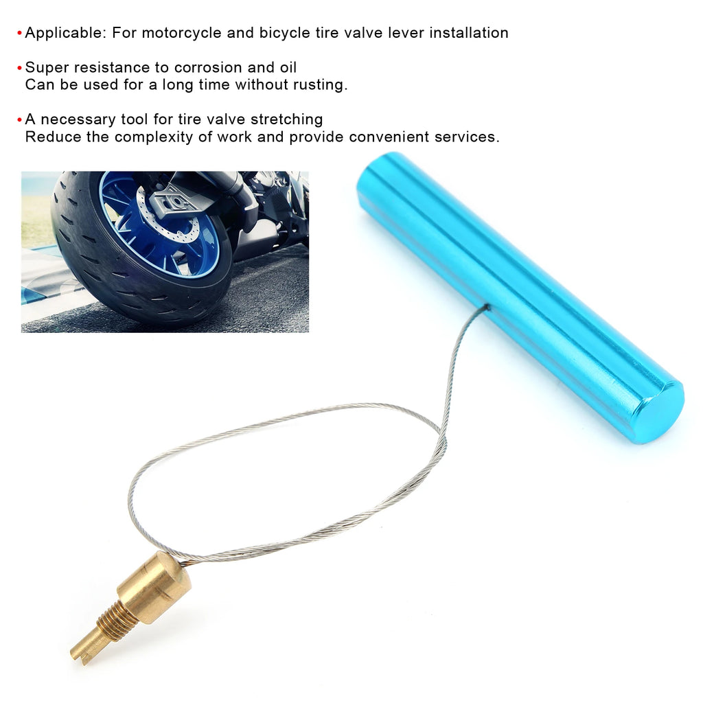 Motorcycle Air Valve Puller Tube Tire Stem Tool Bicycles Components Tire Valve Lever Installatio - Automotive LED Light