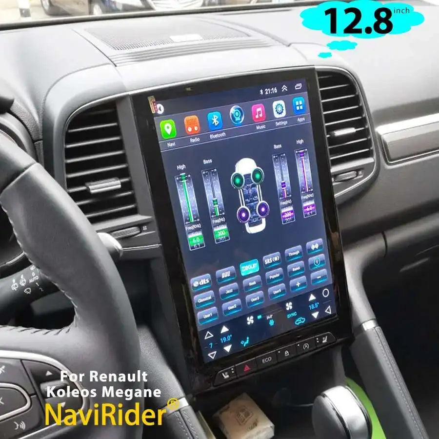 256GB 12.8" Car Radio Screen Video Player For Renault Koleos Samsung Talisman Megane Andro