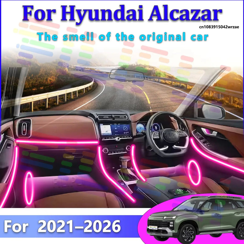 64 RGB - Neon Strip - for Hyundai - App Control - Car Interior Lighting | AUTOKITSHOP
