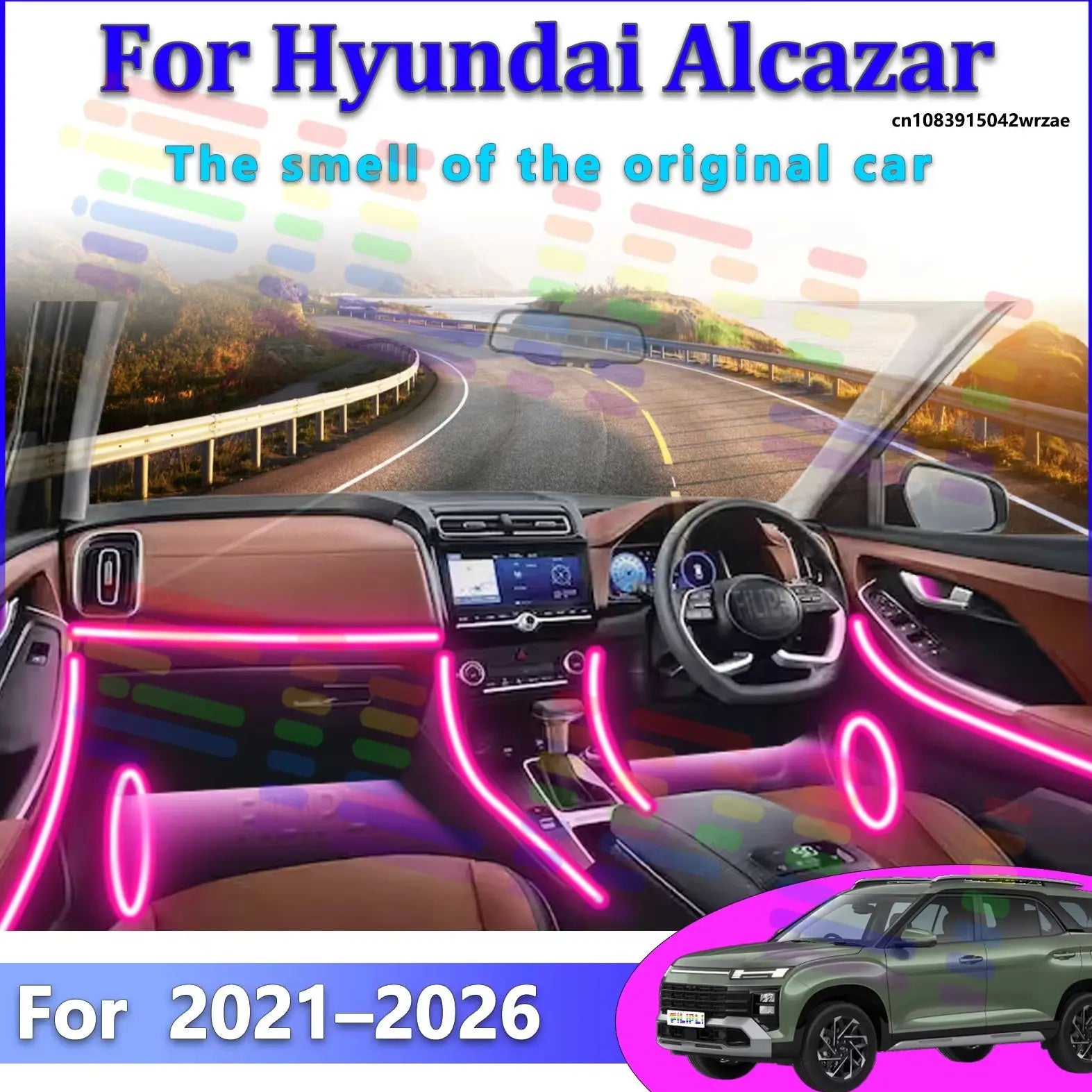64 RGB - Neon Strip - for Hyundai - App Control - Car Interior Lighting | AUTOKITSHOP