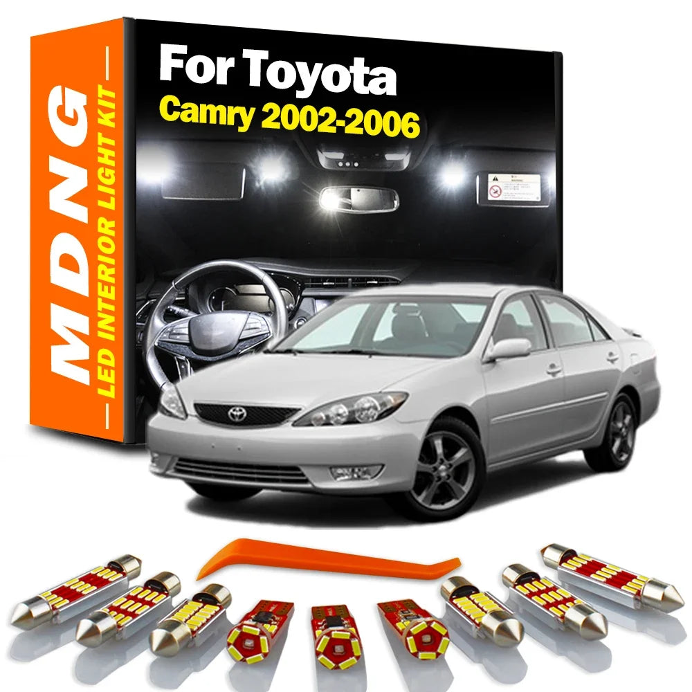 11-Piece LED Interior Light Kit for Toyota Camry - Canbus Error-Free Bulbs | AUTOKITSHOP