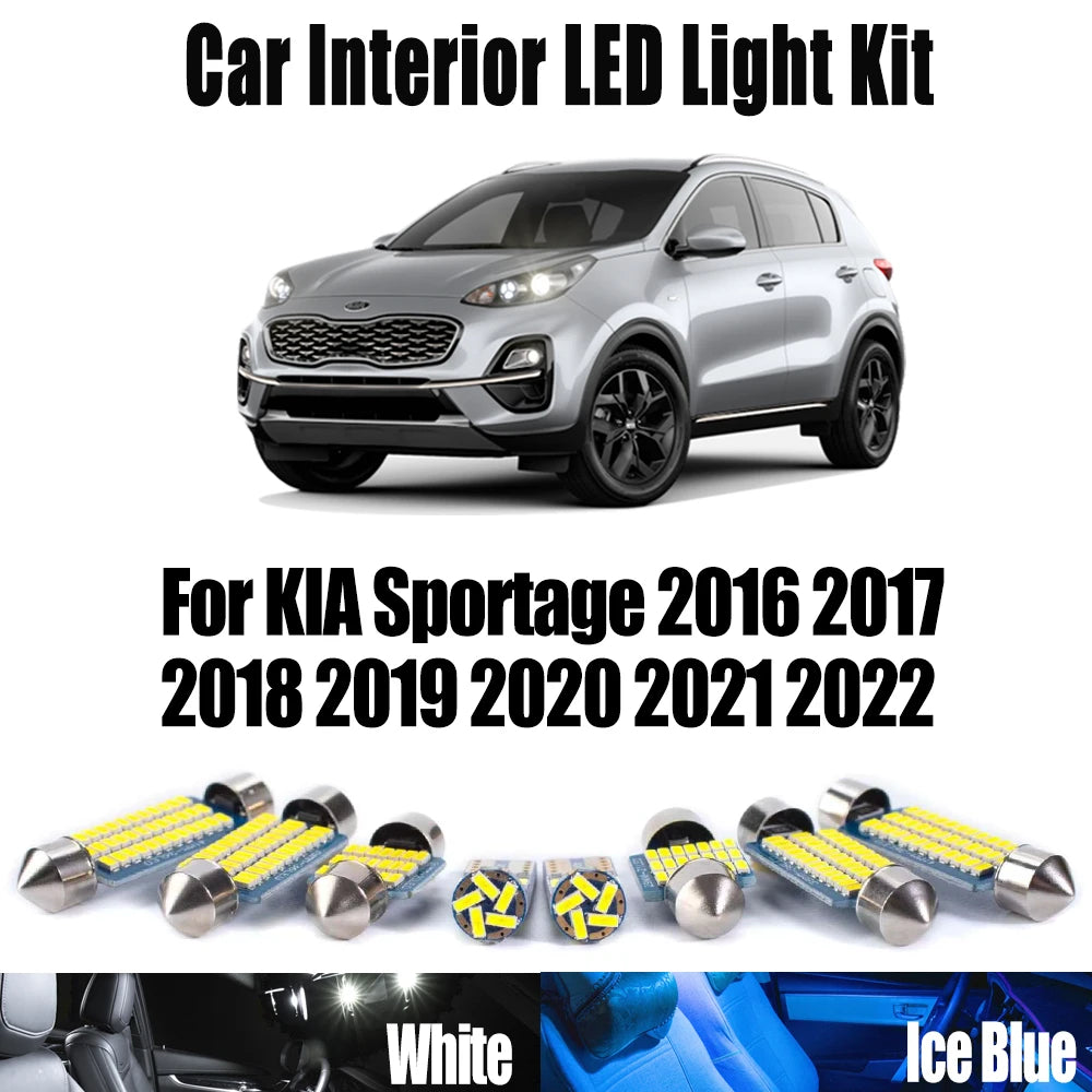 LED Interior Light Kit for KIA Sportage - Canbus Error-Free Bulbs | AUTOKITSHOP