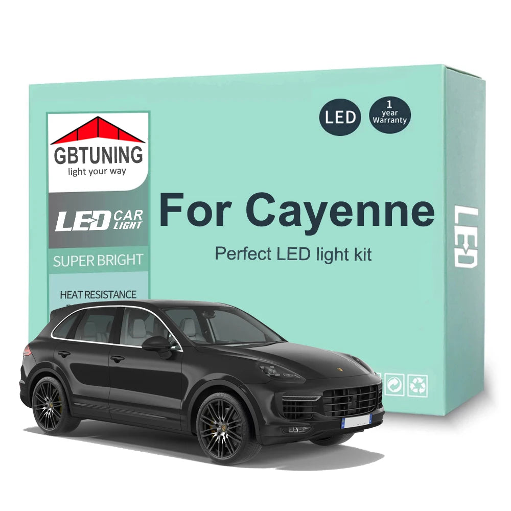 LED Interior Light Kit for Porsche Cayenne 2 958 92A 9PA 955 2002-2016 - Canbus Dome Map Door Trunk Bulbs | AUTOKITSHOP