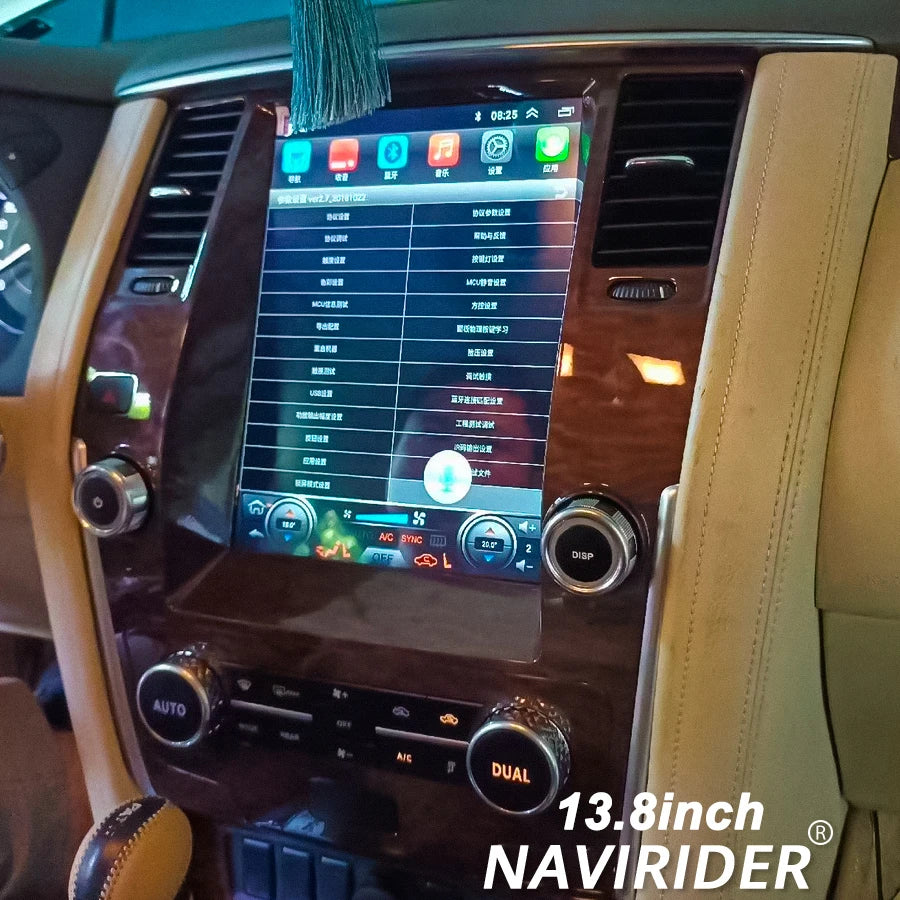 LTE WIFI Automatic Stereo Car Radio For Nissan Patrol Y61 2016-2018 Android 15 Multimedia